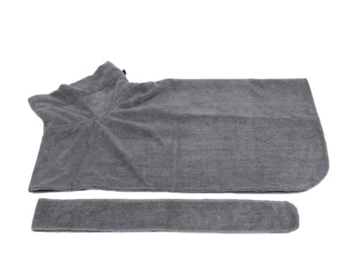 Absorbent Pet Bathrobe With Waist-wrapped Microfiber