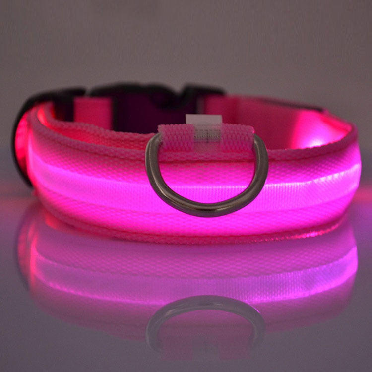 Flashing LED dog collar