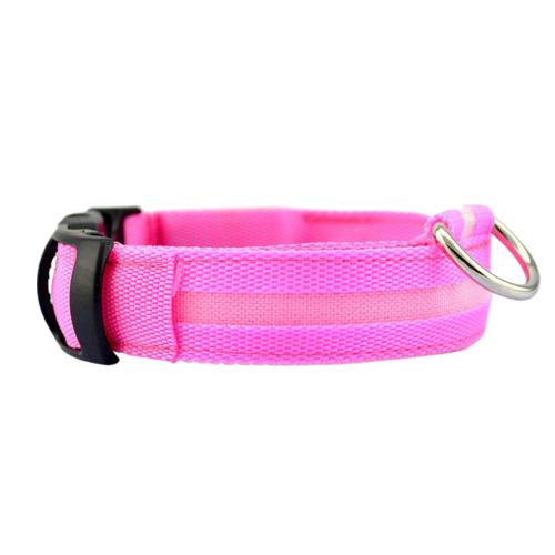 Flashing LED dog collar